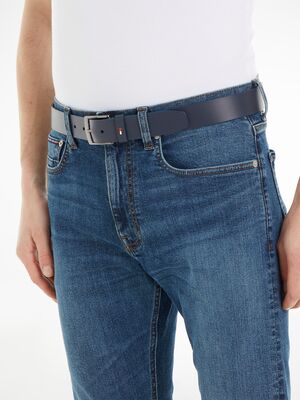 Tommy Hilfiger tummansininen nahkavyö