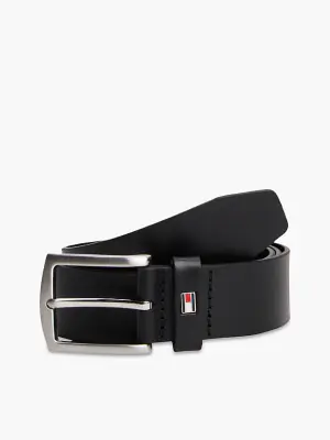 Tommy Hilfiger musta nahkavyö