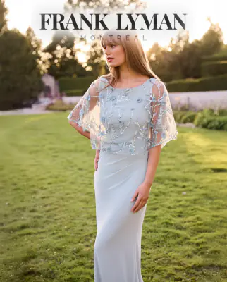 Frank Lyman mintunvihreä pitkä juhlamekko