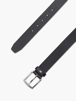 Tommy Hilfiger musta nahkavyö