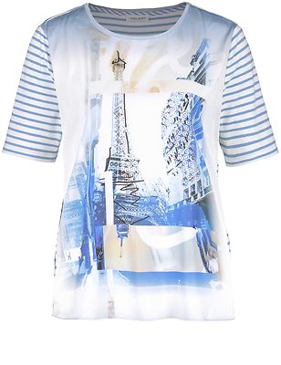 Gerry weber sinivalkoinen lyhythihainen pusero