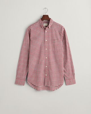 Gant puna ruudullinen kauluspaita regular fit mitoituksella