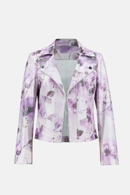 Joseph Ribkoff lilakuvioinen jakku