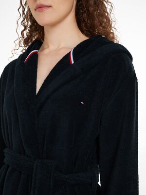 Tommy Hilfigerin tummansininen froteinen kylpytakki