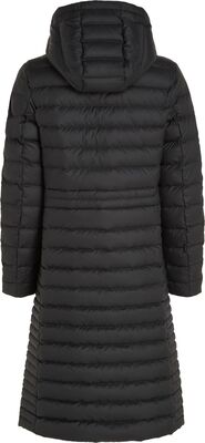 Tommy Hilfiger musta pitkä untuvatakki