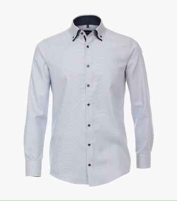 Venti vaaleansininen modern fit mitoituksen paita