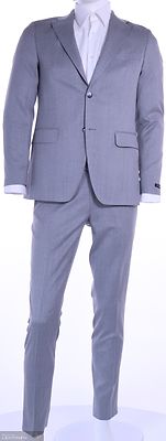 Turo vaaleanharmaa slim fit irtotakki