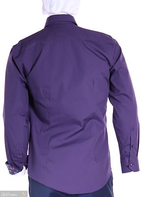 Culture violetti puuvilla kauluspaita