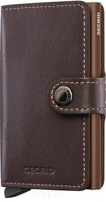 Secrid tummanruskea turvalompakko