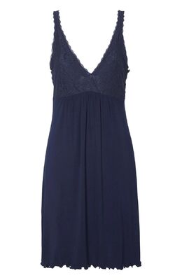 Damella tummansininen hihaton yöpaita