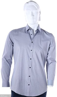 Venti vaaleanharmaa pikkuruudullien kauluspaita