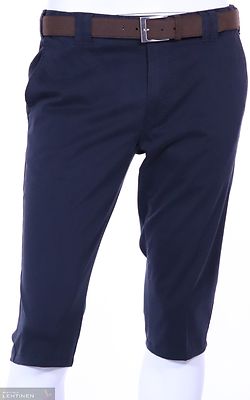 meyer tummansininen polvenpeittävä capri housu