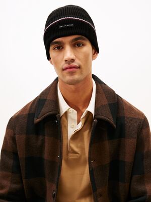 Tommy Hilfiger musta villasekoitepipo