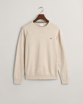 Gant vaalea hiekansävyinen puuvilla neule