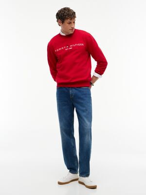 Tommy Hilfiger punainen college pusero