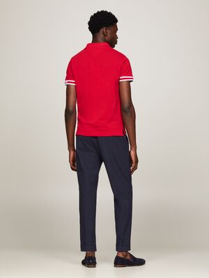 Tommy Hilfiger tummanpunainen pikeepaita