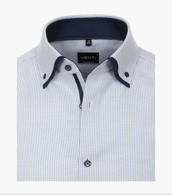 Venti vaaleansininen modern fit mitoituksen paita