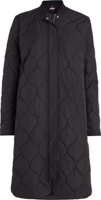 Tommy Hilfiger musta pitkä bomber-takki