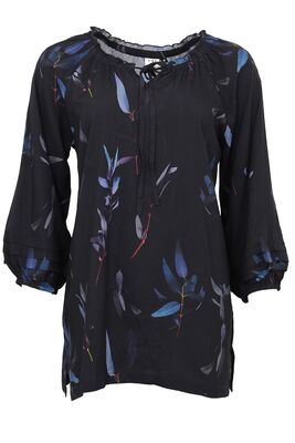 STI musta tunika sinisellä kuviolla