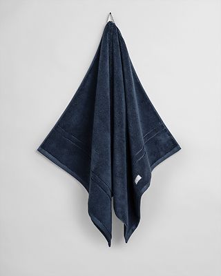 Gant tummansinineni luomupuuvilla kylpypyyhe