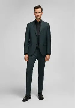 Daniel Hechter metsän vihreät puvunhousut