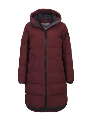 Ivalo viininpunainen lämmin untuvatakki