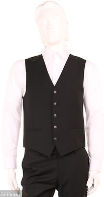 Turo musta slim fit liivi puvulle