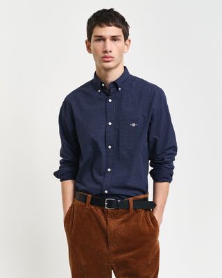 Gant sininen kuviollinen regular fit paita