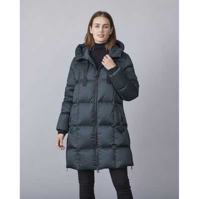 Junge petroolin sävyinen untuvatakki