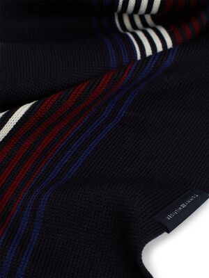 Tommy Hilfiger tummansininen neulottu huivi