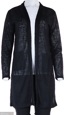 M.X.O musta läpikuultava neuletakki