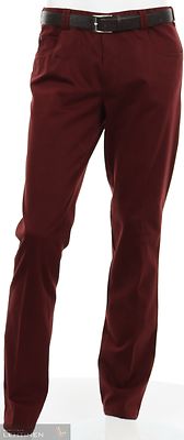 Meyer tiilnpunaiset puuvillahousut