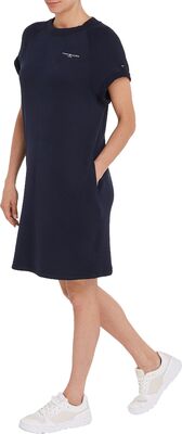 Tommy Hilfiger tummansininen lyhythihainen collegemekko