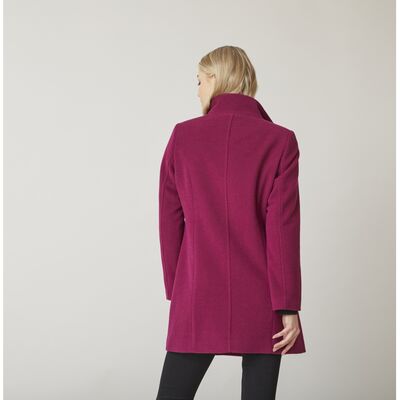 Junge fuksianpunainen villakangastakki