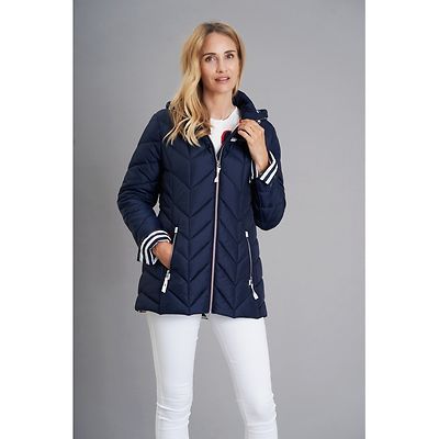 Junge tummansininen kevytvanu takki