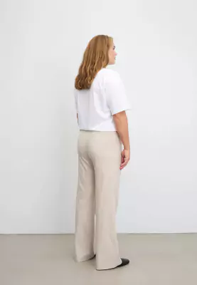 Laurie Donna Loose beiget väljälahkeiset housut