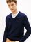 Tommy HIlfiger tummansininen puuvillaneule
