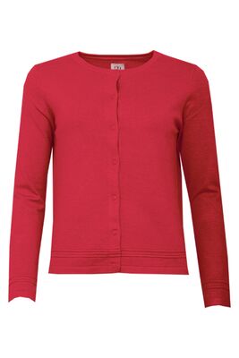 STI punainen neuletakki