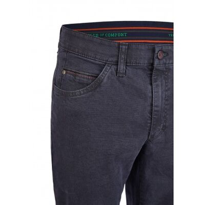 Club Comfort tummansininen puuvillahousu joustovyötäröllä