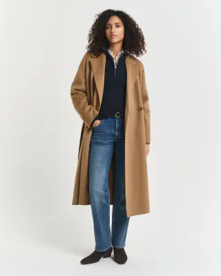 Gant tummansininen palmikkoneule vetoketjukauluksella