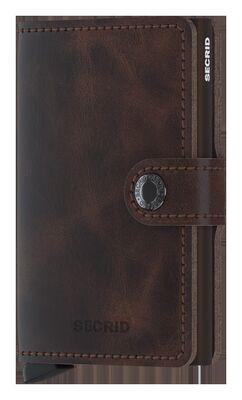 Secrid tummanruskea turvalompakko