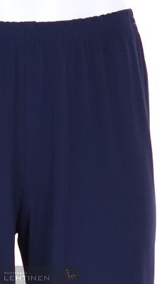 Modelian tummansiniset juhlahousut kuminauhavyötäröllä