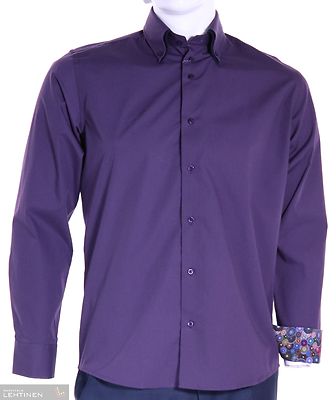 Culture violetti puuvilla kauluspaita