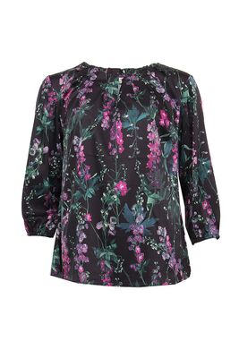 STI juhlava kukkakuvioinen pusero