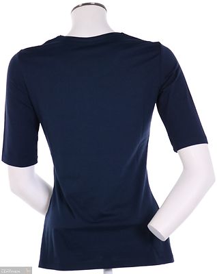 Gerry Weberin sininen trikoopusero, pyöreällä pääntiellä