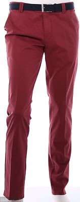 Meyer viininpunaiset puuvillahousut