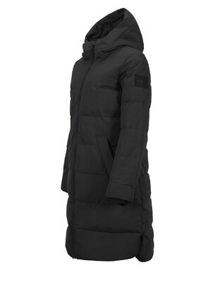 Ivalo musta lämmin untuvatakki