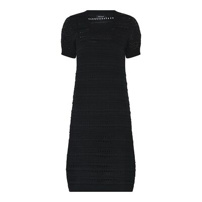 Micha musta lyhythihainen neulemekko