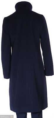 Flare musta suoralinjainen klassinen villakangastakki