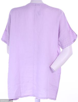 Curve plus size lilansävyinen pellava tunika